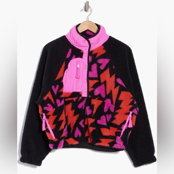 Free People Women’s Fleece Pullover - Picture 1 of 5